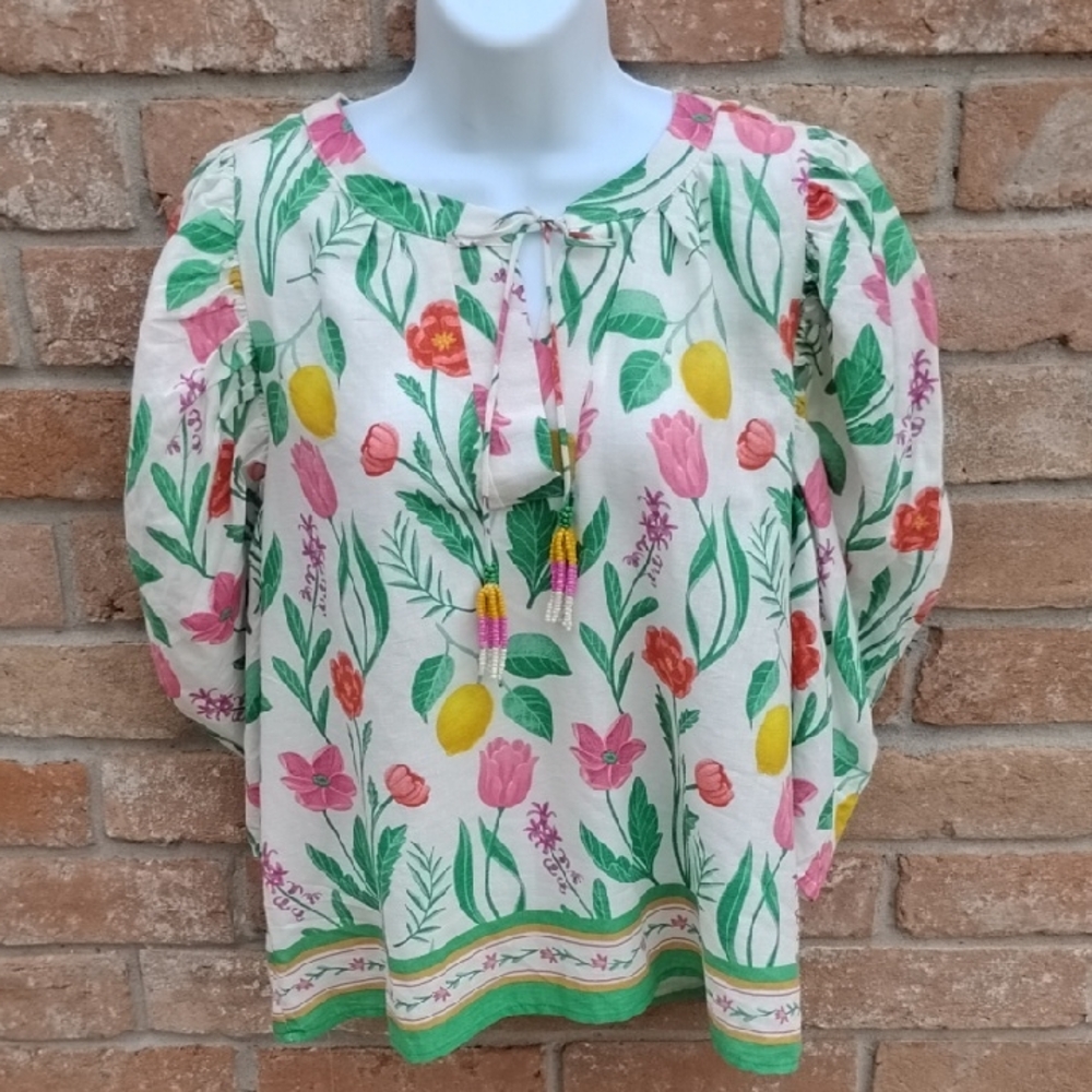 Floral Print Women's Top - Multicolor